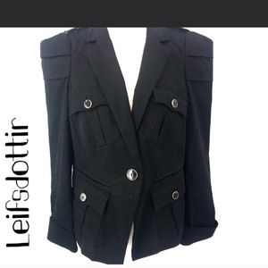 Leifsdottir Anthropologie black Jacket NWT